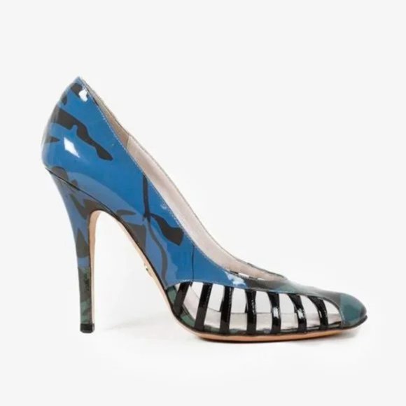 Emilio Pucci Abstract Caged Pumps - Picture 1 of 9